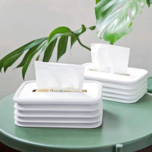 Simple Silicone Tissue Holder – Cube/Cylinder Tissue Box for Bathroom, Office