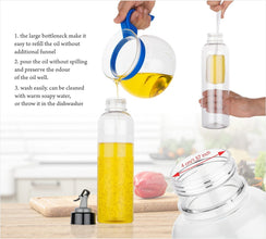 1-liter transparent plastic bottle for oil, easy to use anBig-mart.