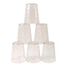 Apex Pyramid Design Unbreakable Plastic Glass – 300 ML