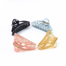 Triangle Shape Mix Color Plastic Hair Claw Clip for Women and Girls – 1 Pc