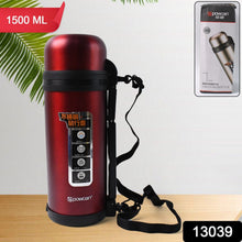 Stainless Steel Thermos Flask Double-Walled Coffee Thermos Flask Leak-proof (1500ML)